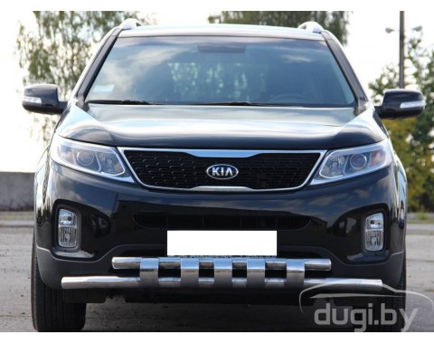 Передняя двойная труба "Tiger" для Kia Sorento 2015-...